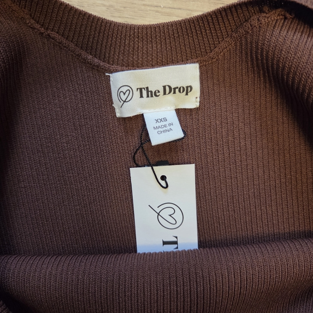 Brown Sleeveless Midi Dress - Picture 3 of 8